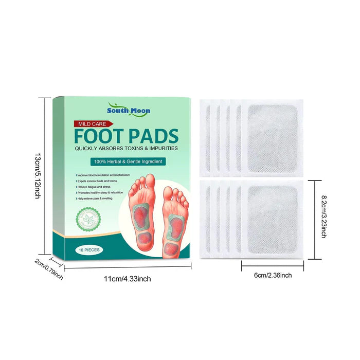 100% Herbal & Gentle Ingredient Detox Foot Pads ( Pack of 10 ) Buy 1 Get 1 Free