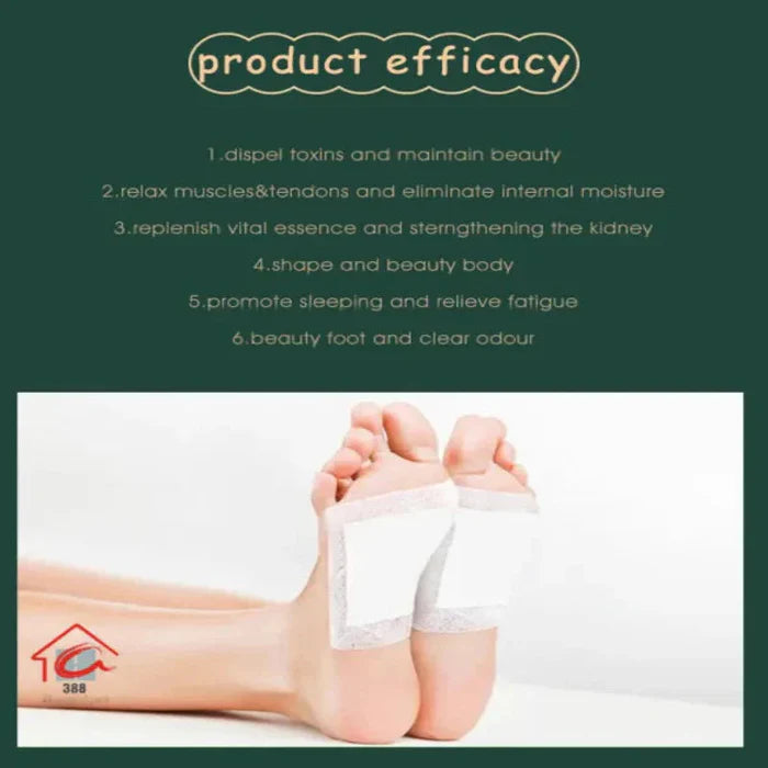 100% Herbal & Gentle Ingredient Detox Foot Pads ( Pack of 10 ) Buy 1 Get 1 Free